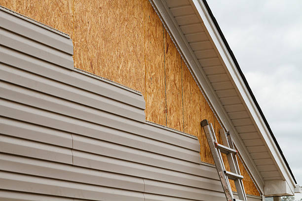 Professional Vinyl Siding technician working in Woodstock, VA